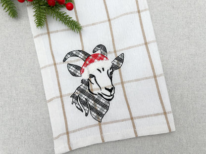 Christmas Goat Santa