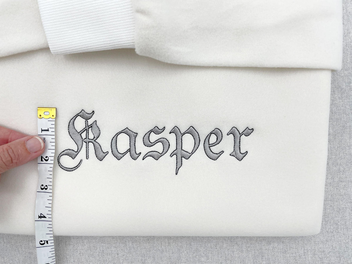 Kasper Old English Stickschrift