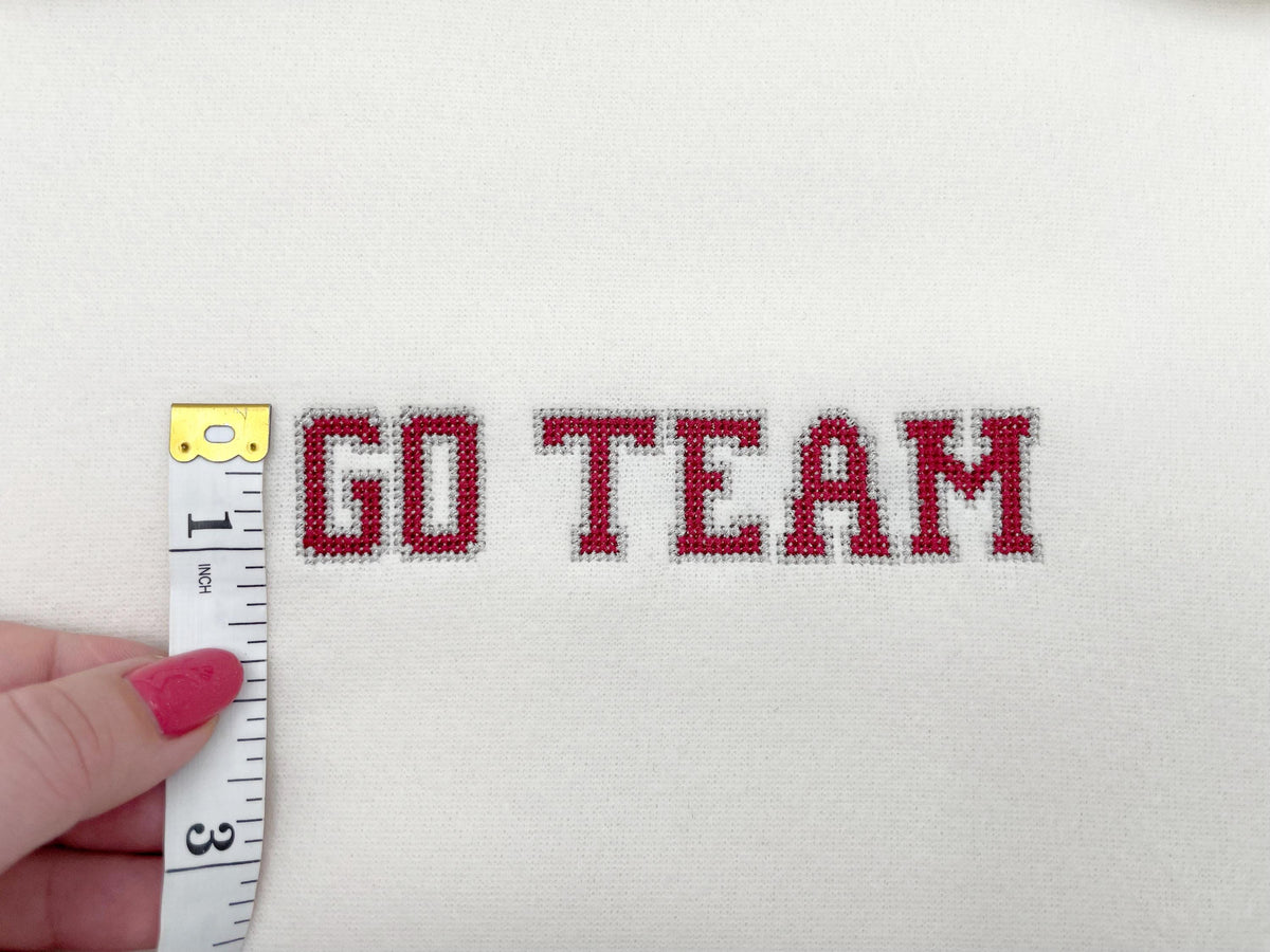 Varsity Cross Stitch Font