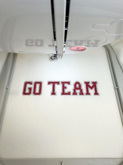 Varsity Cross Stitch Font