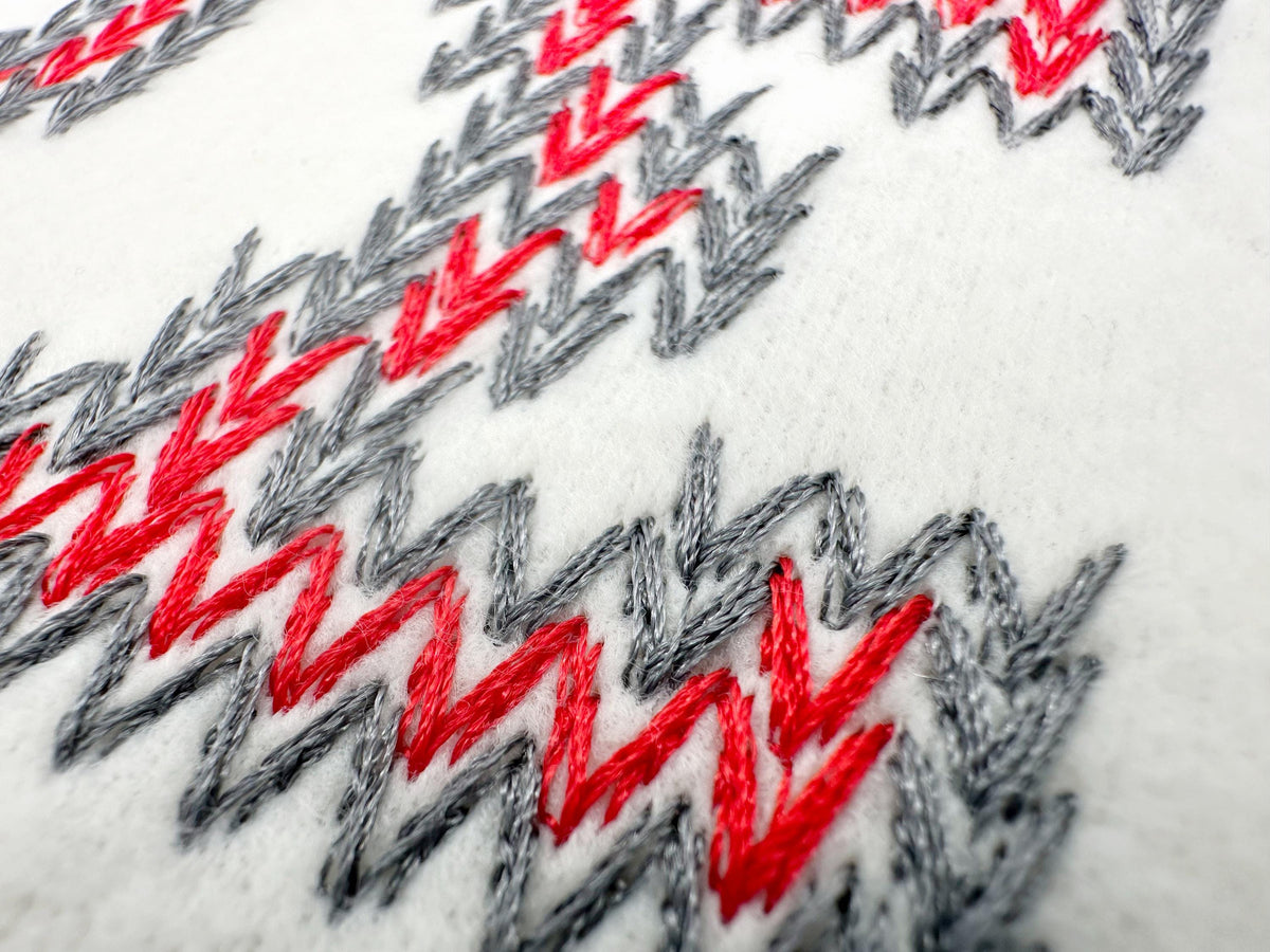Knit Stitch Greek Font