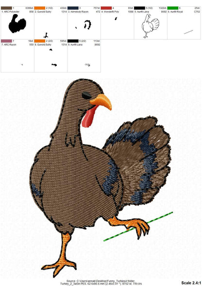 Naughty Turkey Towel Thief Set – freche Truthähne als Handtuchdiebe