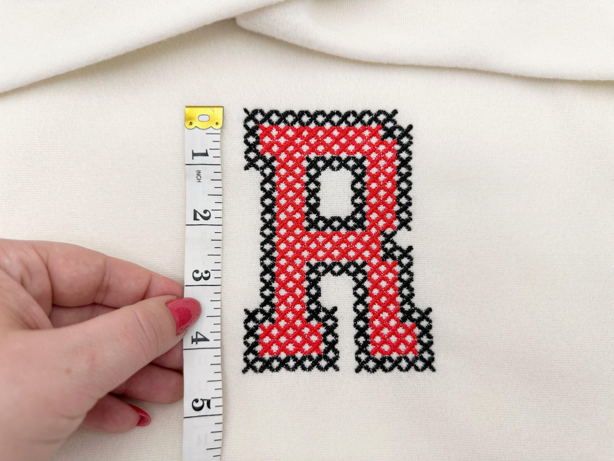 Varsity Chunky Cross Stitch Font
