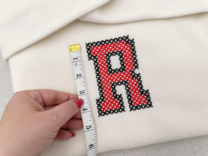 Varsity Chunky Cross Stitch Font