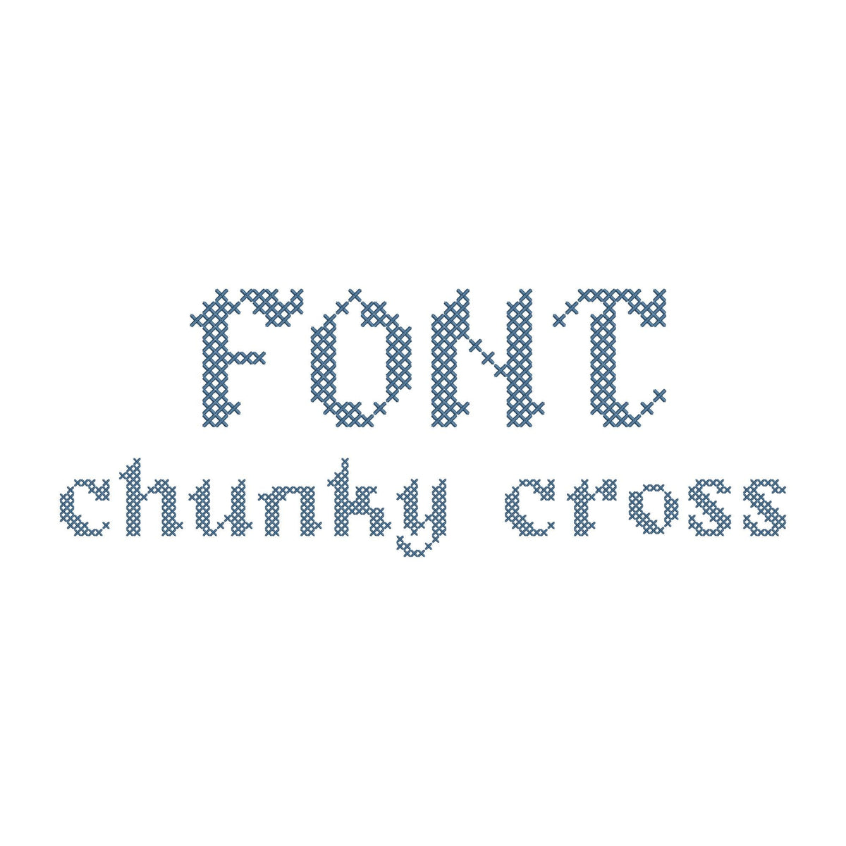 Old English Chunky Cross Stitch Font