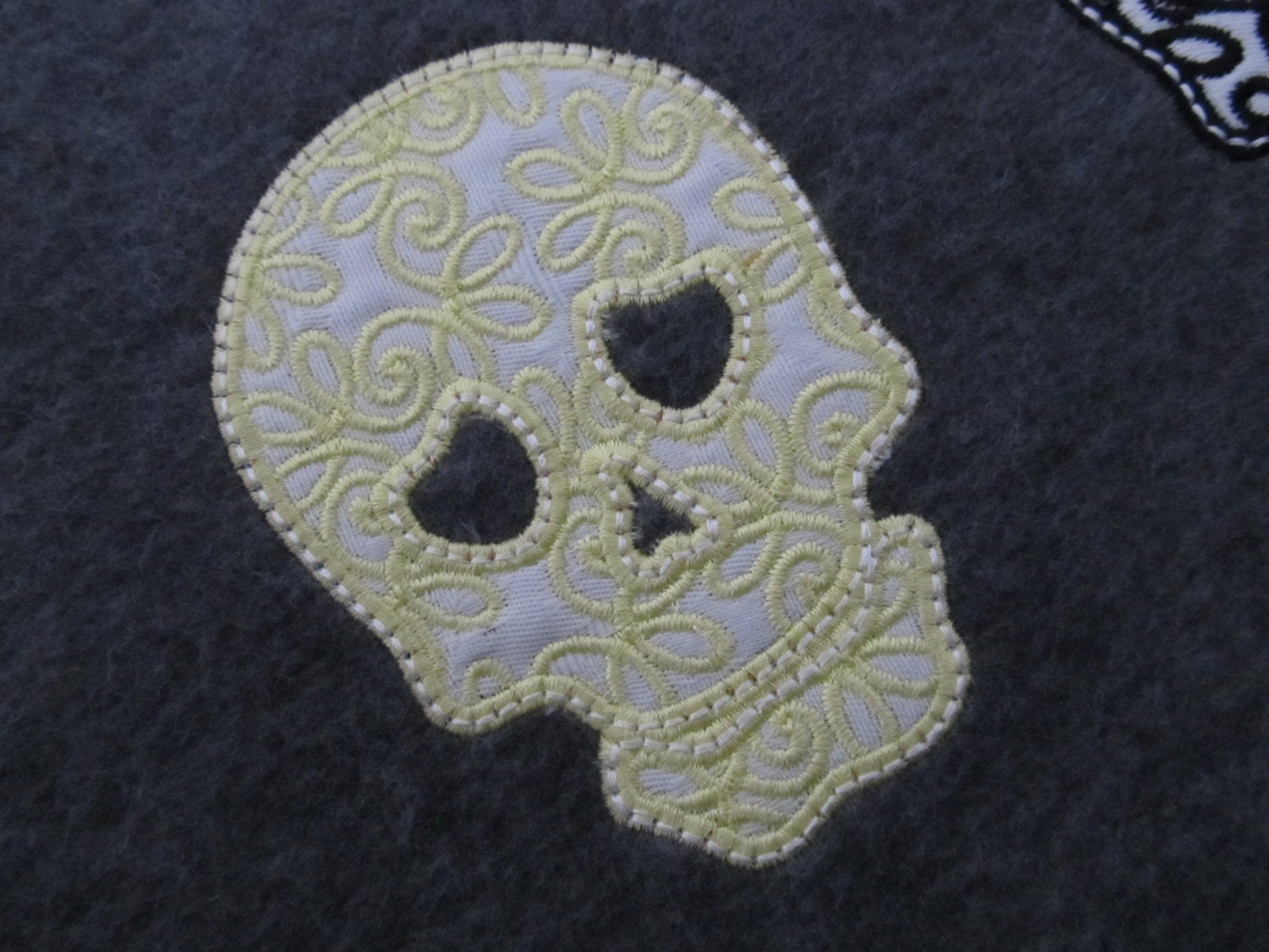 Lace curly skulls collection set of 3 types, Calavera, Halloween, machine embroidery applique designs for hoops 4x4 and 5x7 INSTANT DOWNLOAD