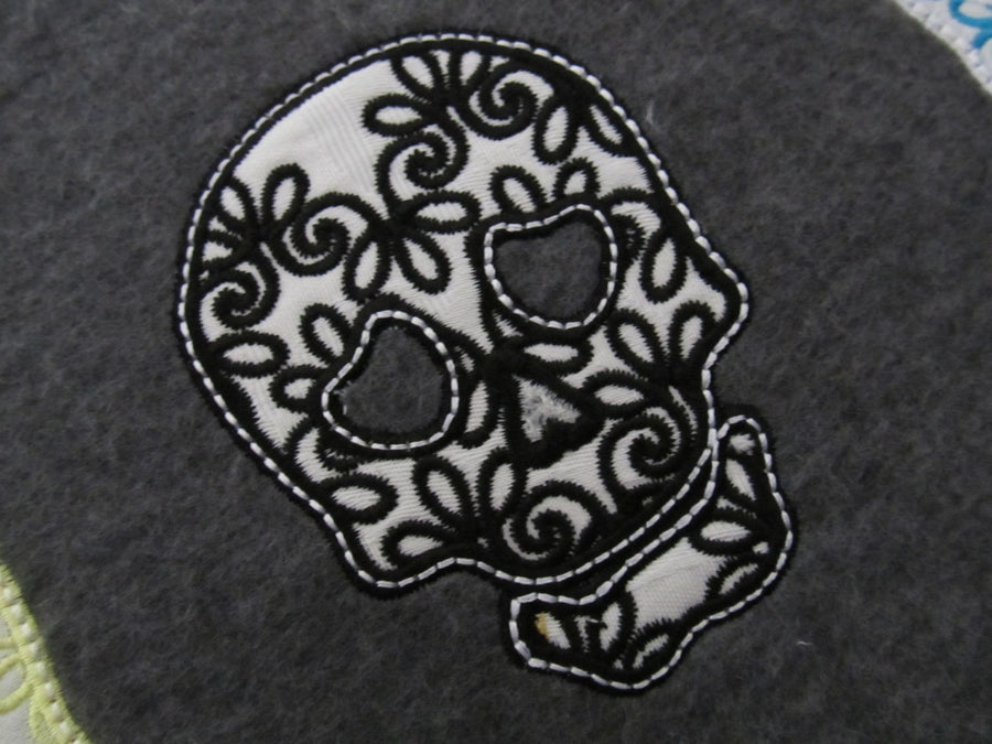 Lace curly skulls collection set of 3 types, Calavera, Halloween, machine embroidery applique designs for hoops 4x4 and 5x7 INSTANT DOWNLOAD