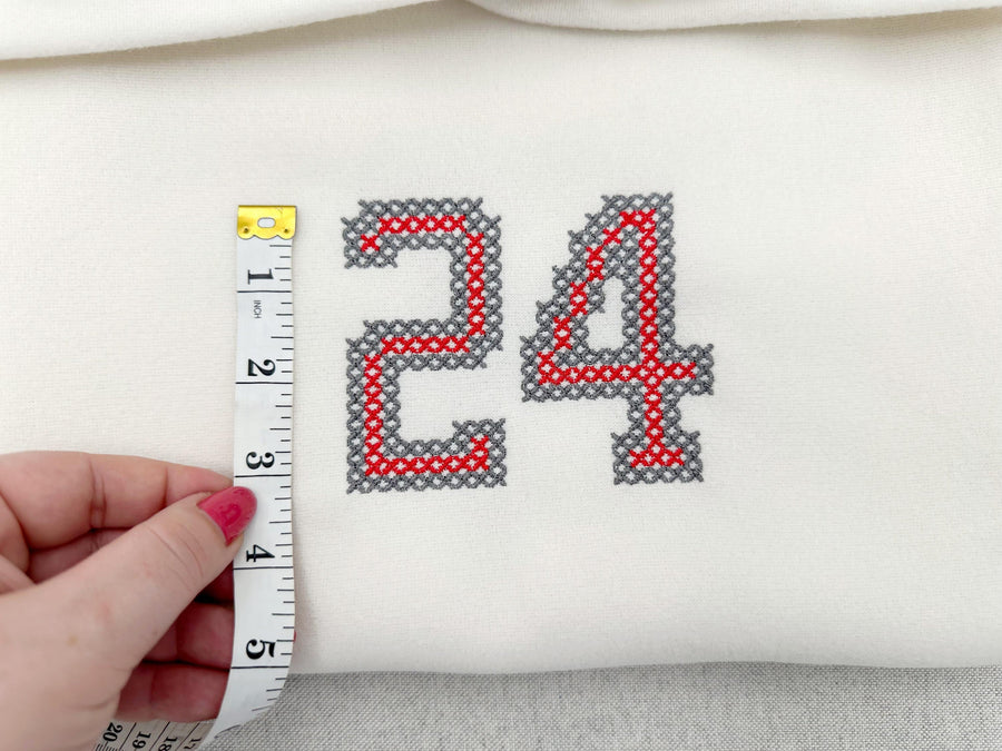 Chunky Cross Stitch FONT Varsity Outline Sport Alphabet Monogram Collegiate Block Font machine embroidery design BIG sizes 3.3 up to 8 inch