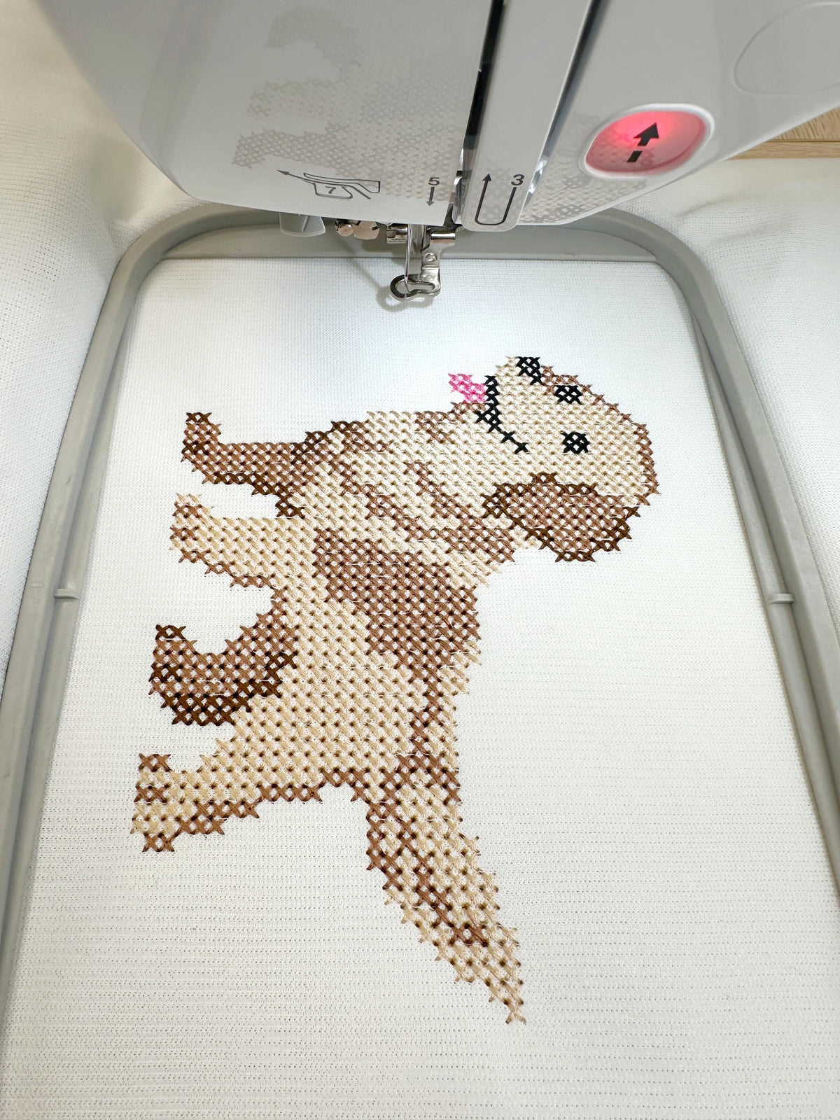 Golden retriever em ponto cruz
