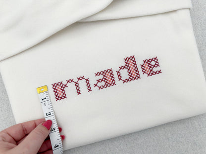 Chunky Cross Stitch Schrift, 2 Farben