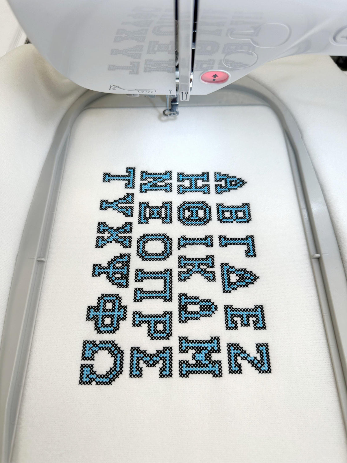 Cross Stitch Greek Font