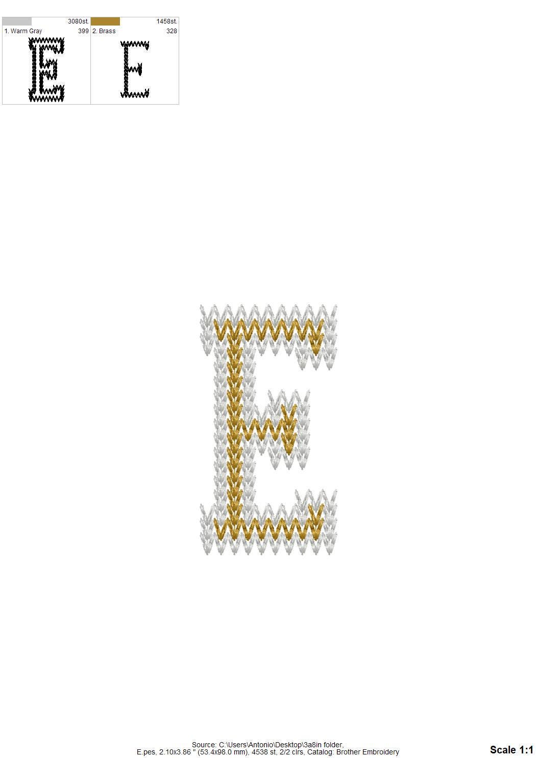 Varsity Knit Stitch Font – machine embroidery font by Artapli, photo 10