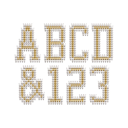 Varsity Knit Stitch Font – machine embroidery font by Artapli, photo 12