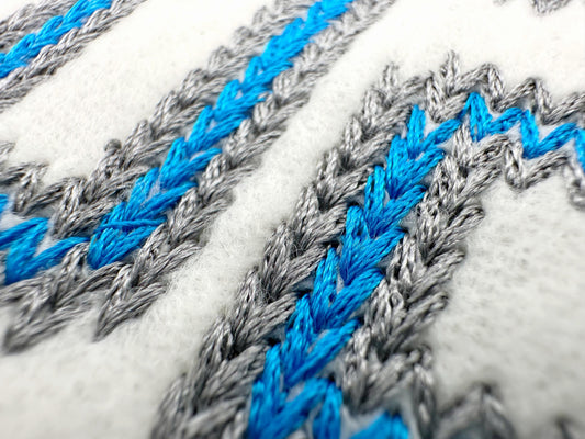 Varsity Knit Stitch Font – machine embroidery font by Artapli, photo 2