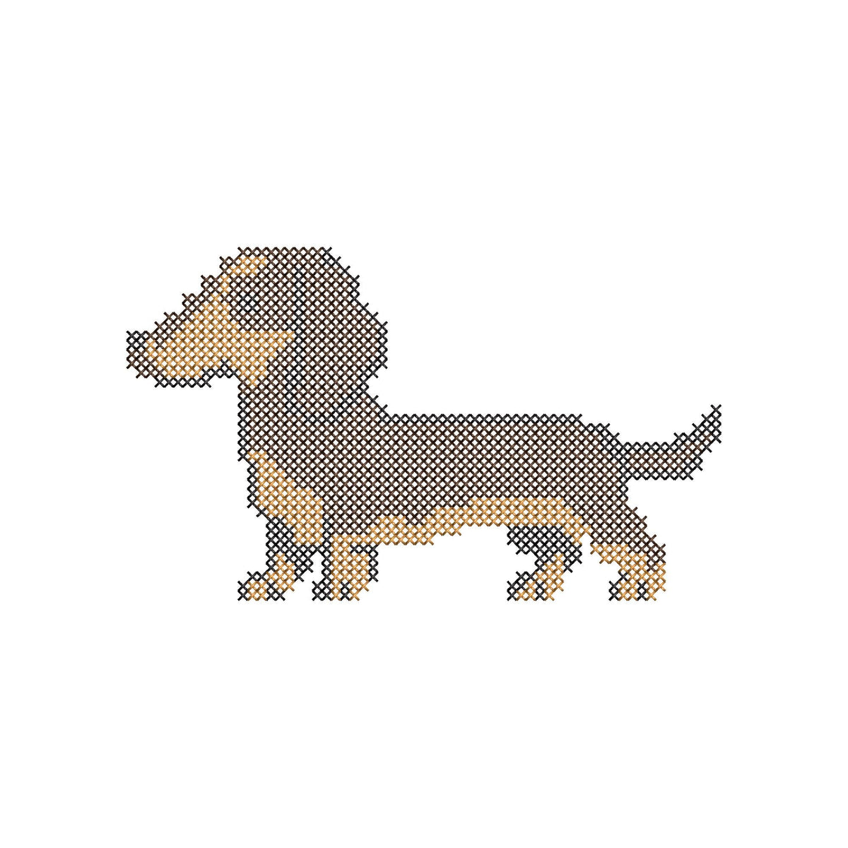 Cross Stitch Dachshund