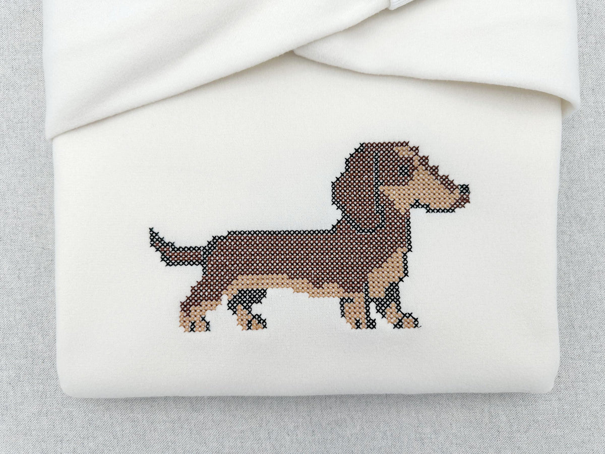 Cross Stitch Dachshund
