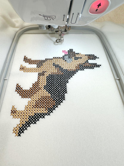 German Shepherd Cross Stitch