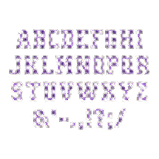 Varsity Cross Stitch Font