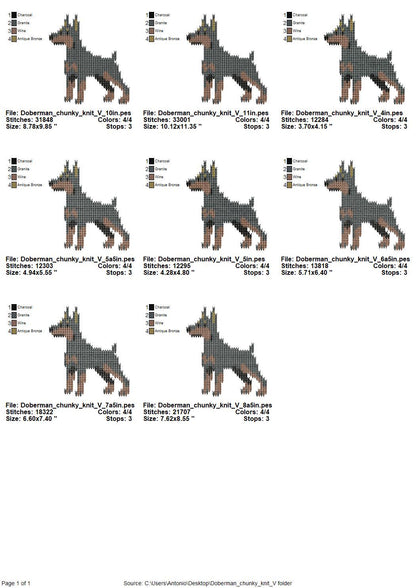 Doberman Chunky Knit