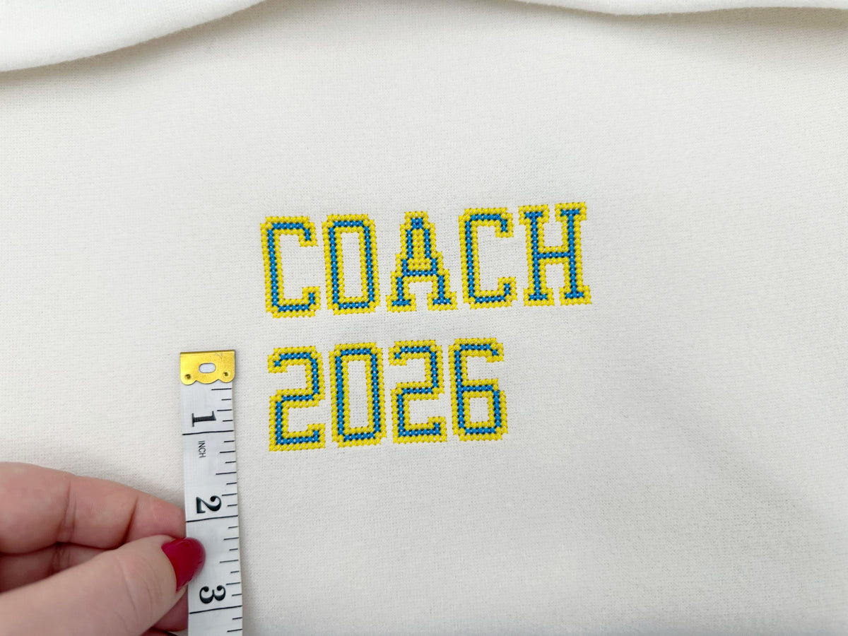 Varsity Narrow Cross Stitch Font – machine embroidery font by Artapli, photo 5