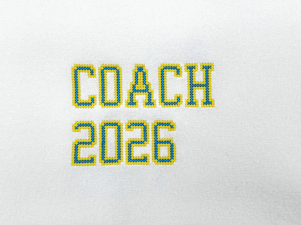 Varsity Narrow Cross Stitch Font – machine embroidery font by Artapli, photo 2
