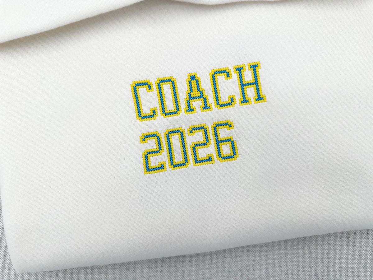 Varsity Narrow Cross Stitch Font – machine embroidery font by Artapli, photo 3