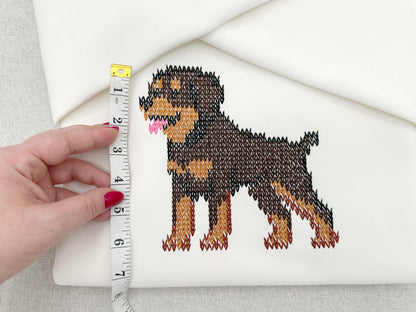 Rottweiler Knit Stitch – machine embroidery design by Artapli, photo 5
