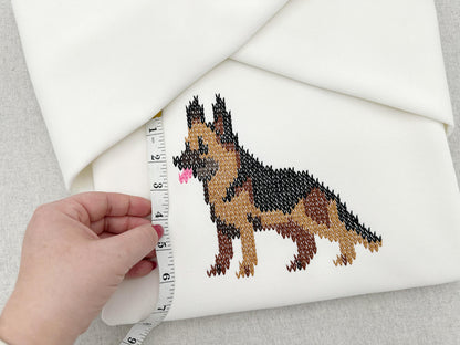 German Shepherd Knit Stitch – machine embroidery design by Artapli, photo 7