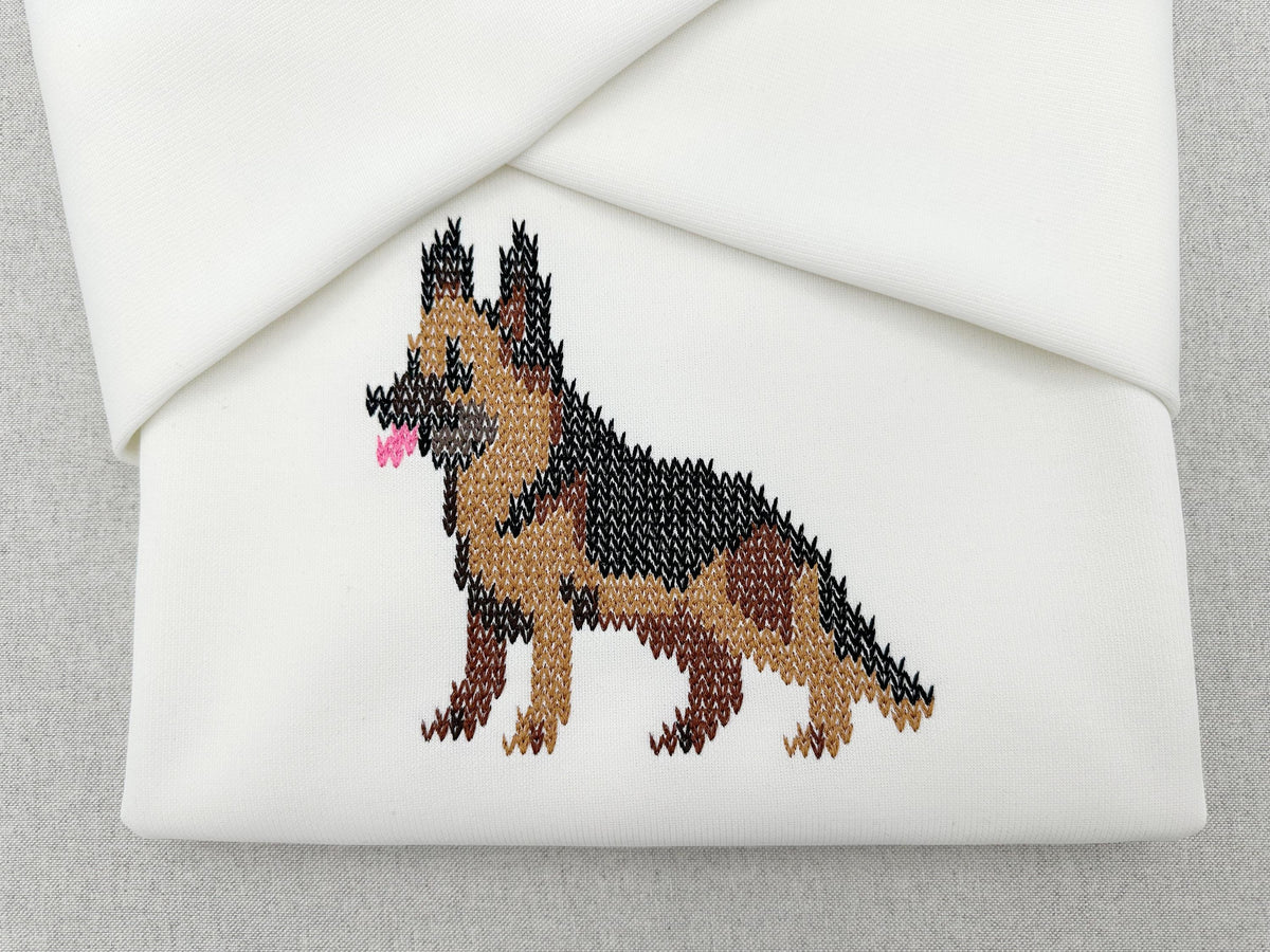 German Shepherd Knit Stitch – machine embroidery design by Artapli, photo 5