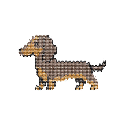 Dachshund Knit Stitch – machine embroidery design by Artapli, photo 8