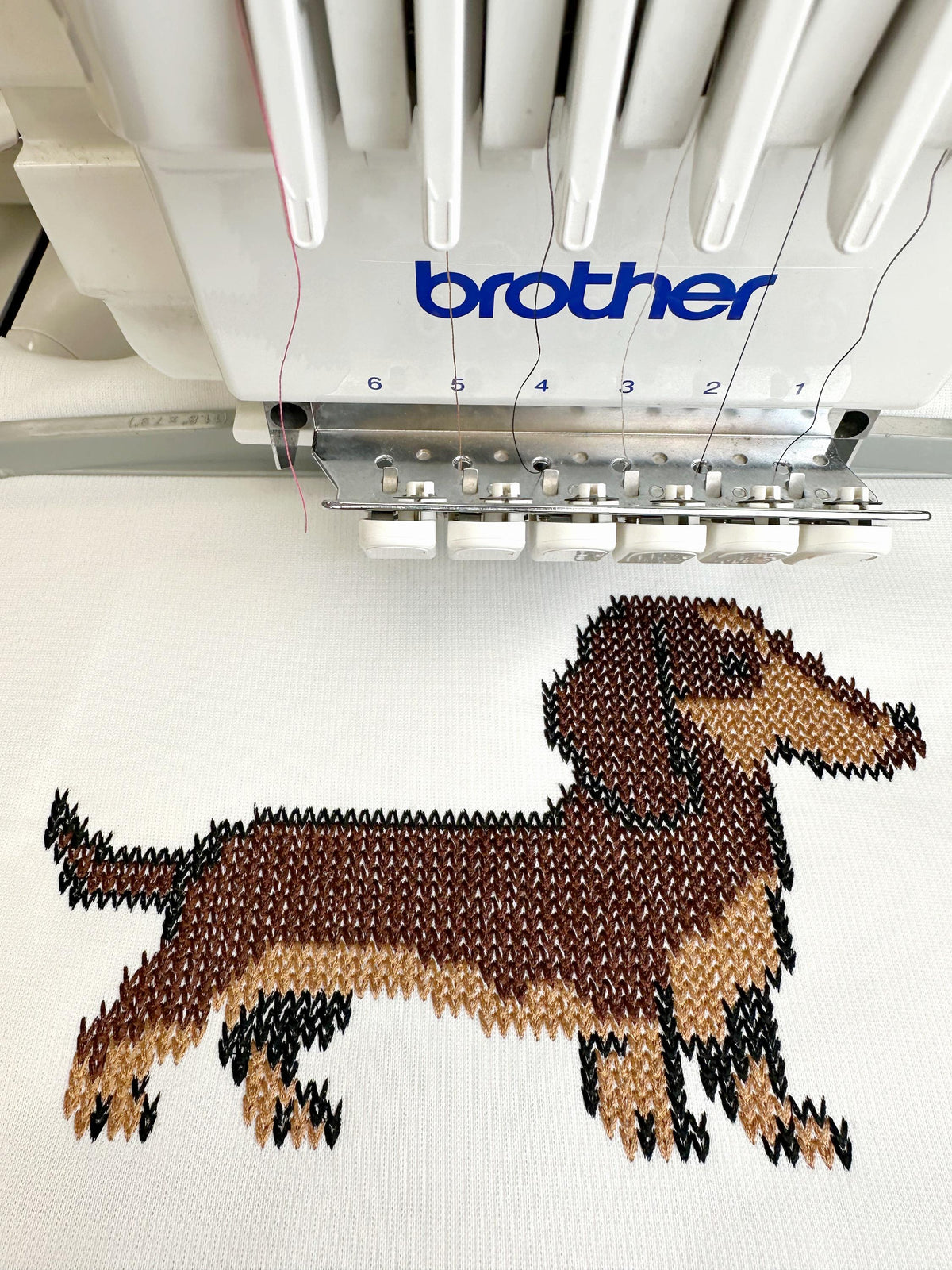 Dachshund Knit Stitch – machine embroidery design by Artapli, photo 3