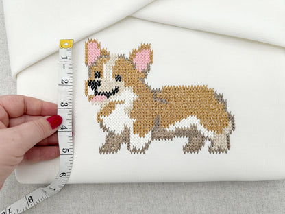 Welsh Corgi Knit Stitch – machine embroidery design by Artapli, photo 5