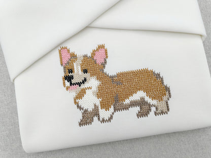 Welsh Corgi Knit Stitch – machine embroidery design by Artapli, photo 7