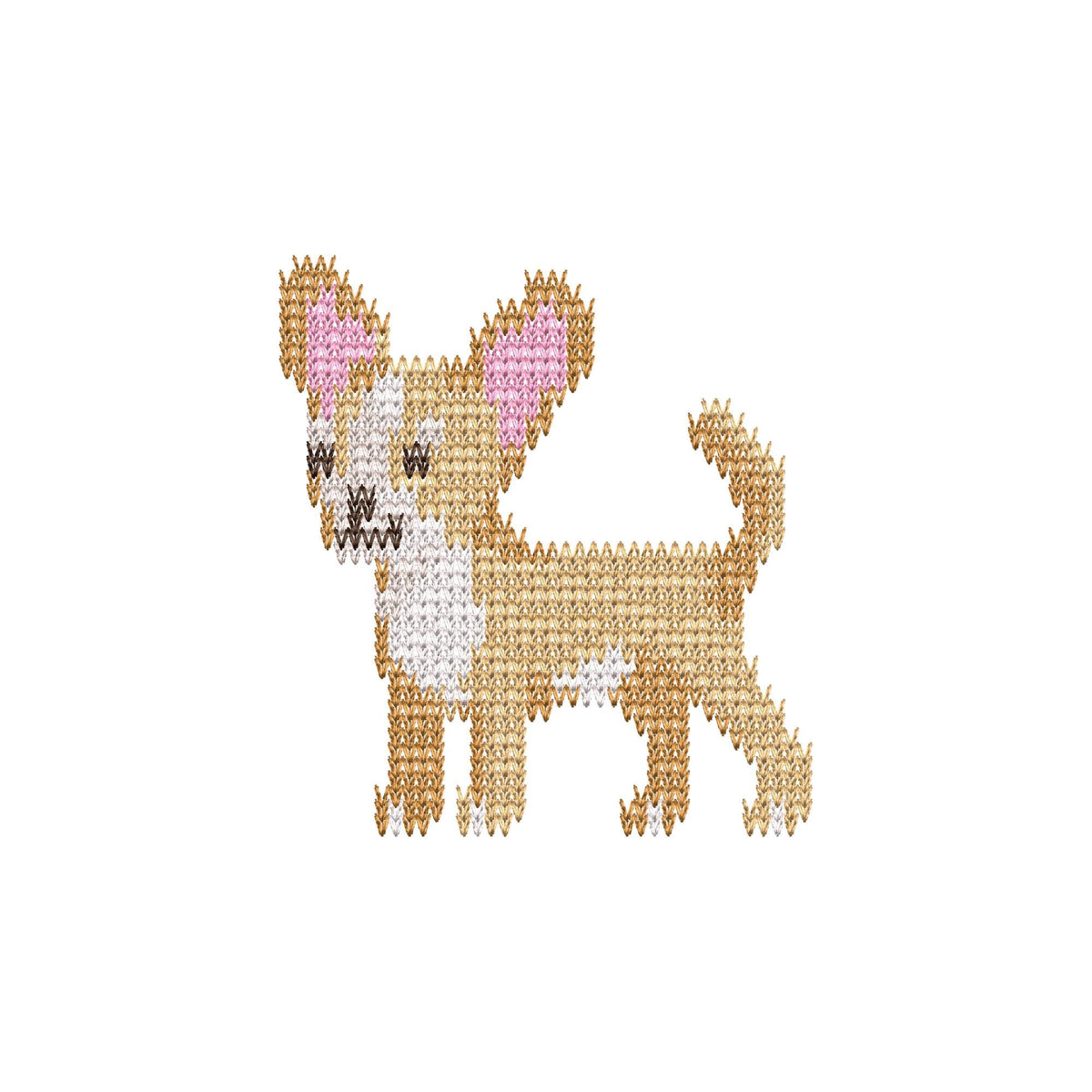 Chihuahua Knit Stitch – machine embroidery design by Artapli, photo 8