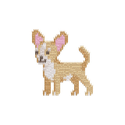 Chihuahua Knit Stitch – machine embroidery design by Artapli, photo 8