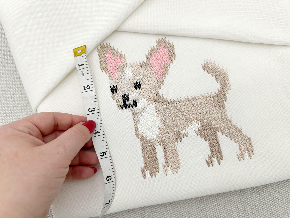 Chihuahua Knit Stitch – machine embroidery design by Artapli, photo 5