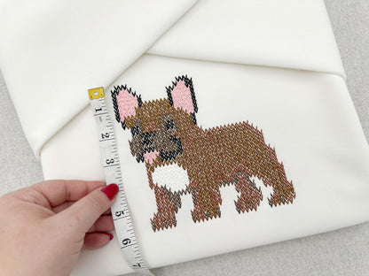 French Bulldog Knit Stitch – machine embroidery design by Artapli, photo 8