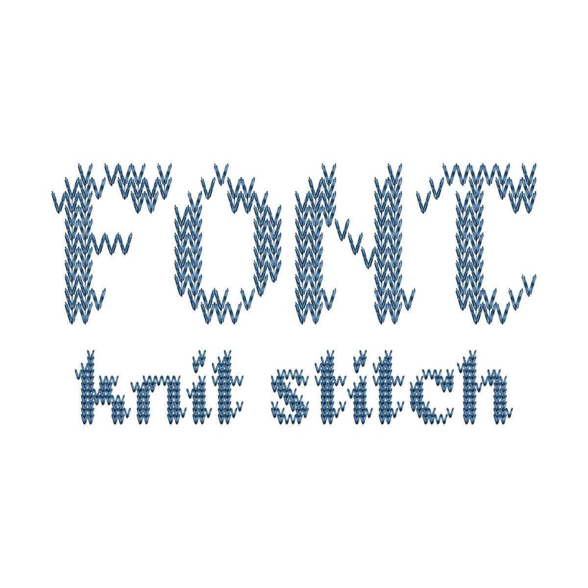 Knit Stitch Font OldeKnit