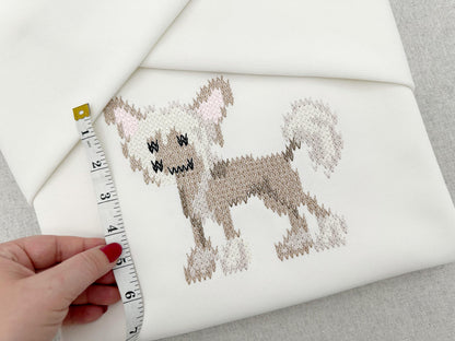 Chinese Crested Knit Stitch – machine embroidery design by Artapli, photo 6