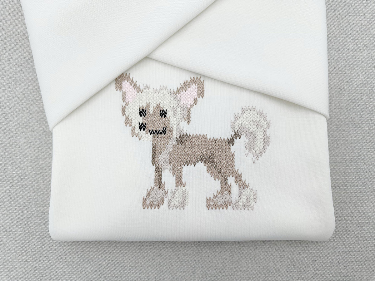 Chinese Crested Knit Stitch – machine embroidery design by Artapli, photo 5