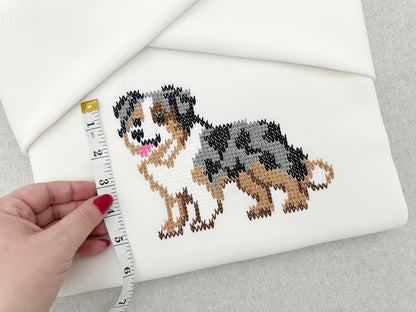 Australian Shepherd Knit Stitch – machine embroidery design by Artapli, photo 10