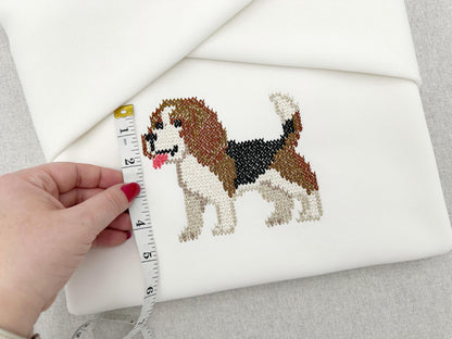 Beagle Knit Stitch – machine embroidery design by Artapli, photo 2