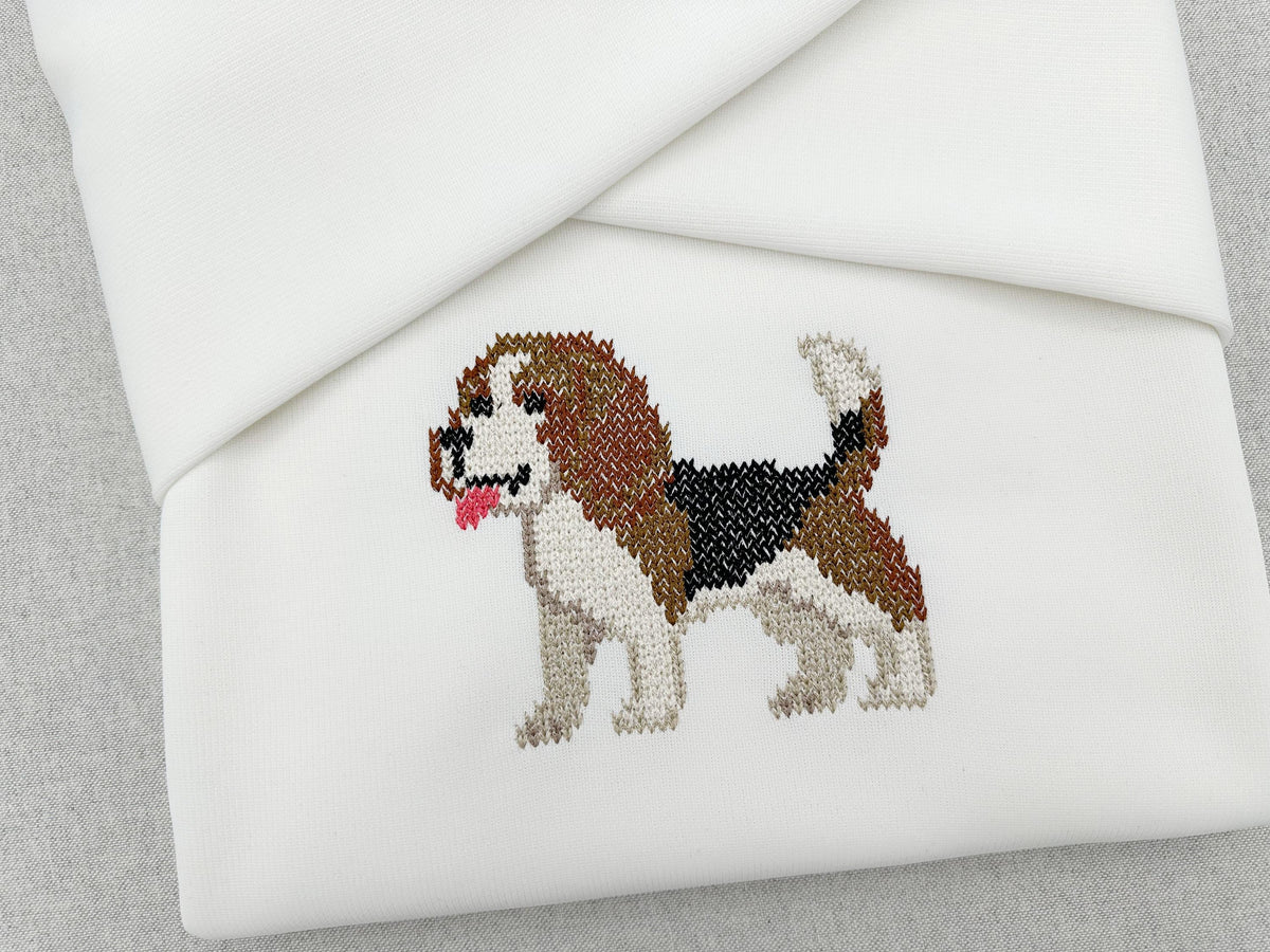 Beagle Knit Stitch – machine embroidery design by Artapli, photo 5