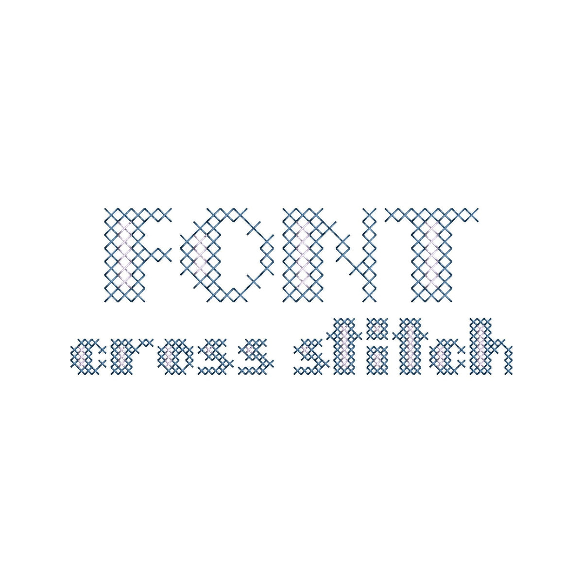 Cozy Cross Stitch Duo Font – machine embroidery font by Artapli, photo 6