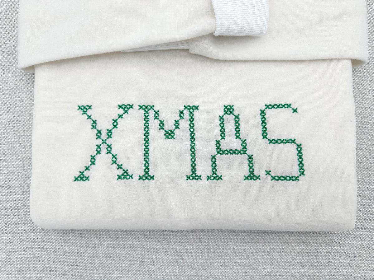 Chunky Cross Varsity Narrow Font – machine embroidery font by Artapli, photo 6