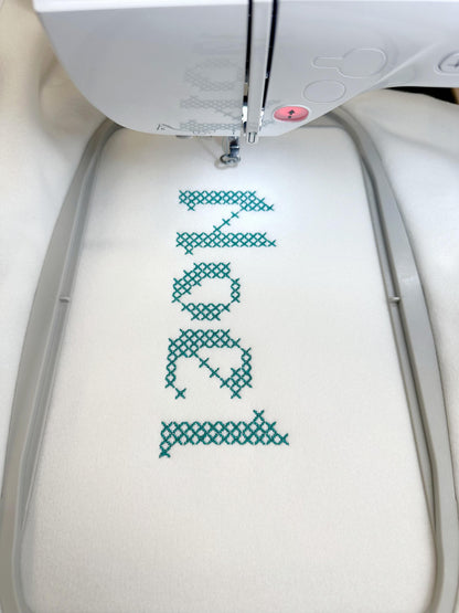Old English Chunky Cross Stitch Font