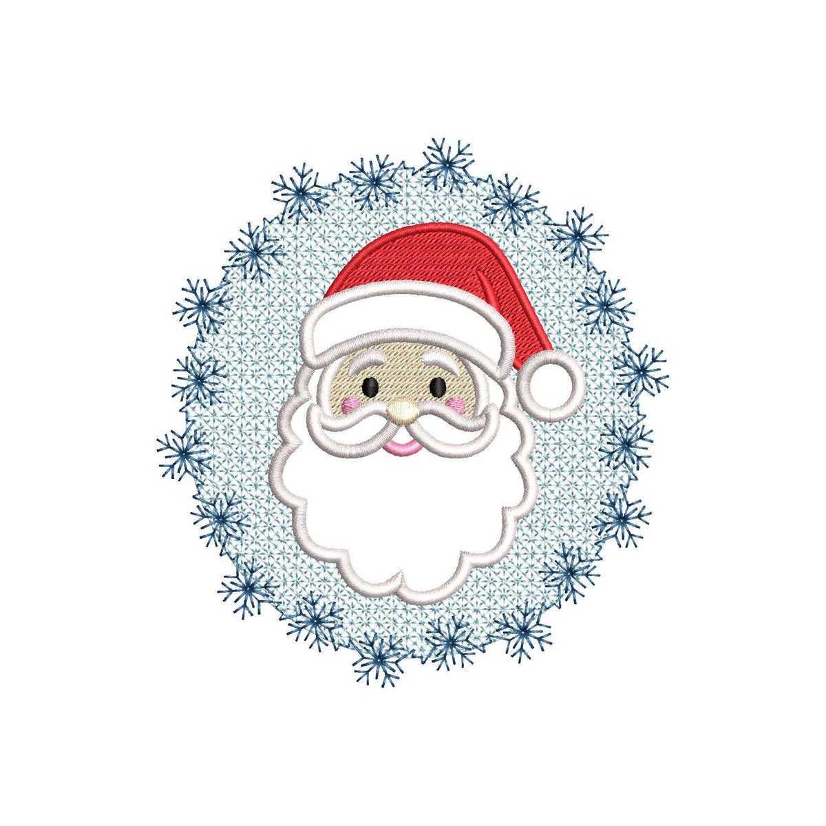 Embossed Santa Claus – machine embroidery design by Artapli, photo 7