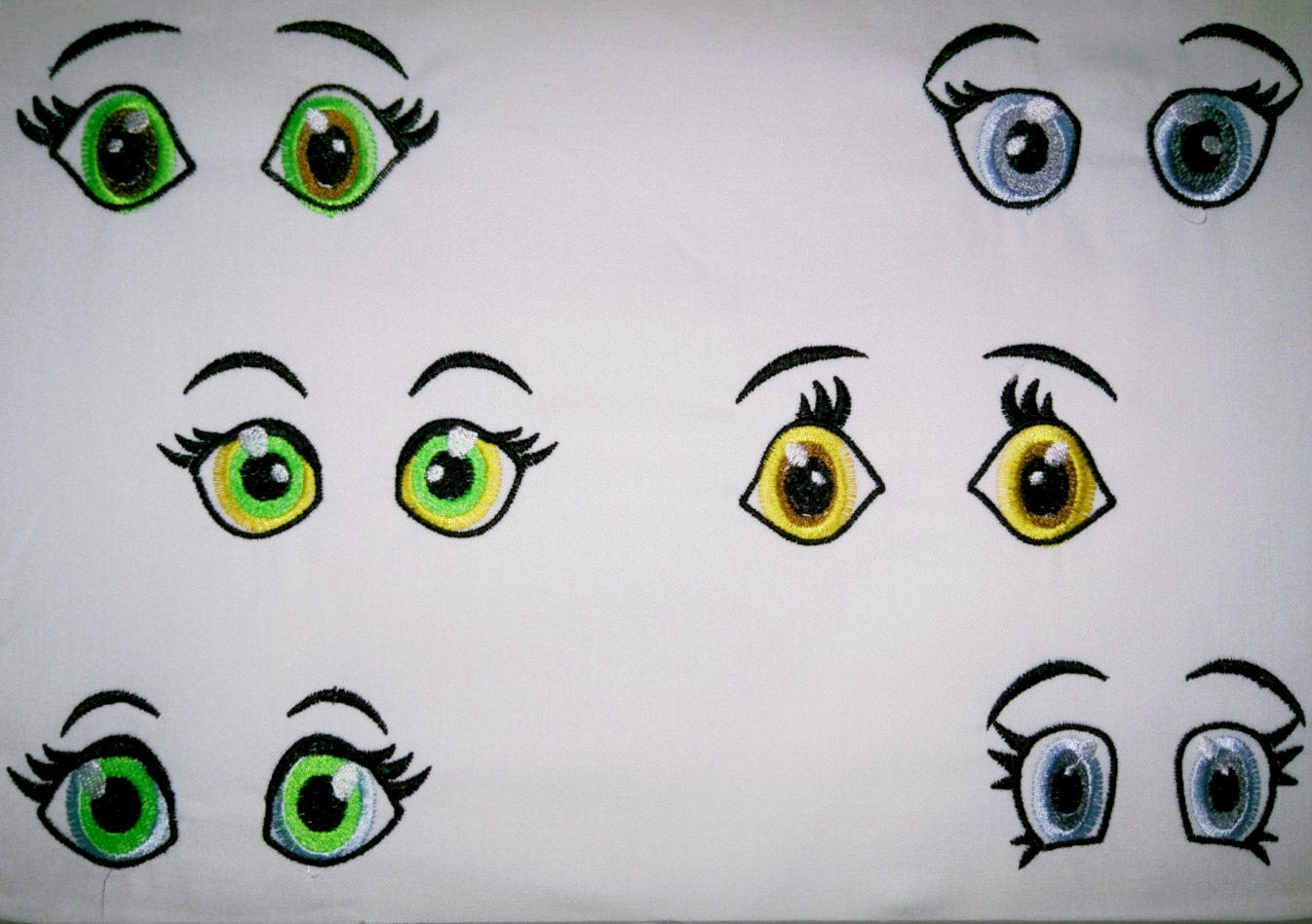 Eyes Set for your toy or doll making machine embroidery designs for hoop 4x4