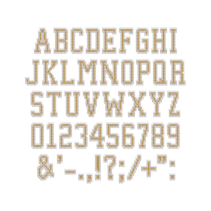 Varsity Knit Stitch Font – machine embroidery font by Artapli, photo 8