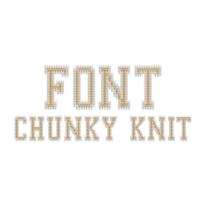 Varsity Knit Stitch Font – machine embroidery font by Artapli, photo 7